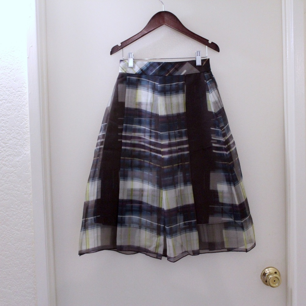 Marissa Webb Carine Window Plaid Skirt - Picture 4 of 5